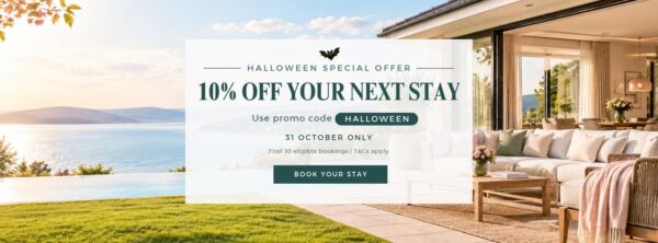 Halloween special: 10% off your next stay with code HALLOWEEN, 31 October only